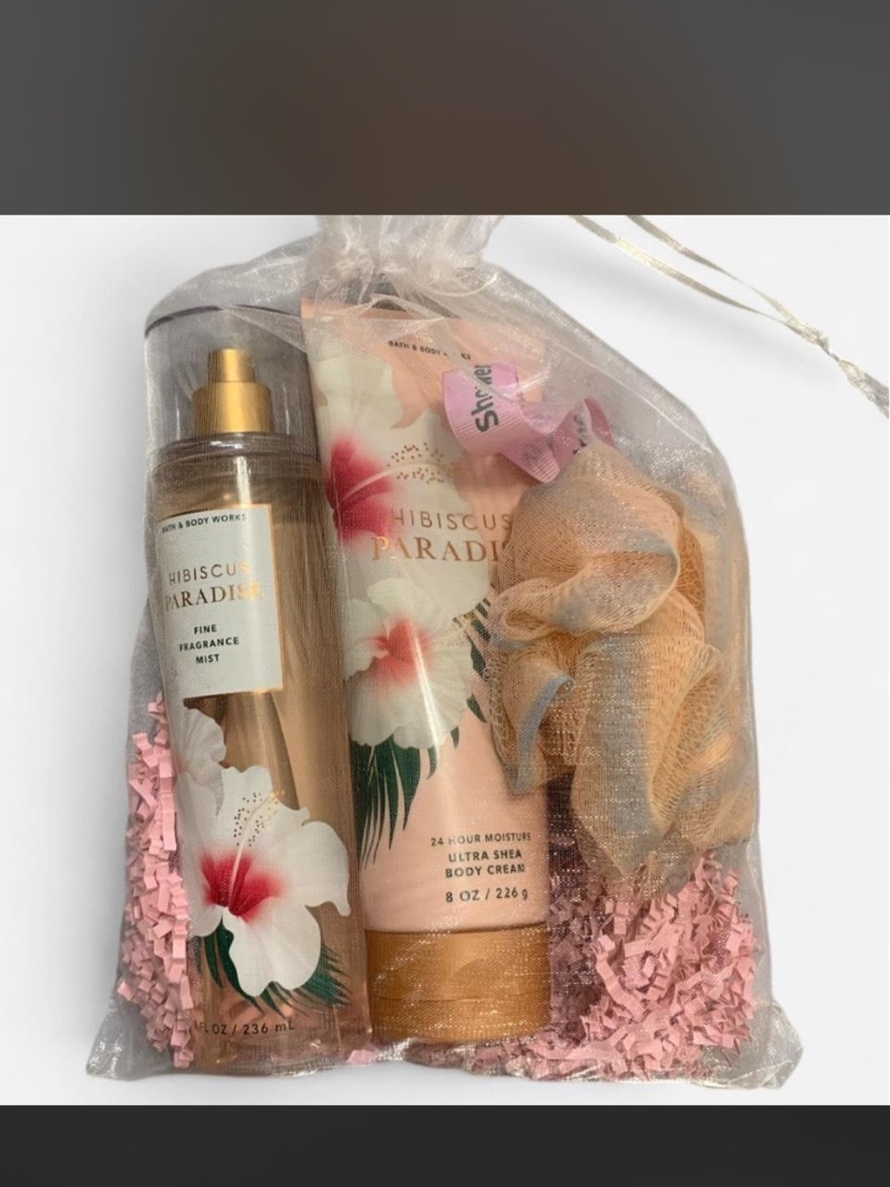 Bath & Body Works Hibiscus Paradise Set - Pink, Peach, Gold